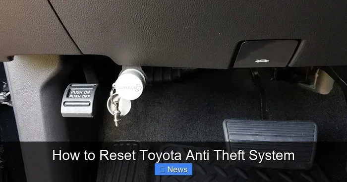 How Do You Reset the Anti-Theft System on Your Vehicle