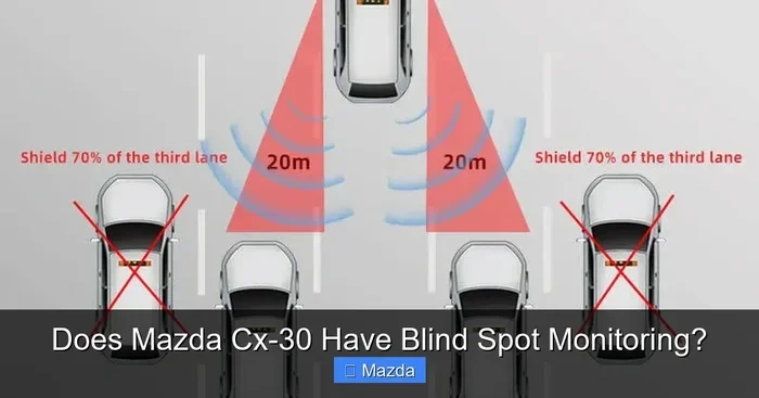 Does the Mazda CX-30 Come With Blind Spot Monitoring