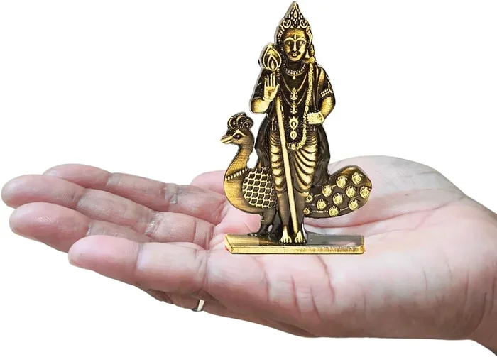 Murugan Statue for Car Dashboard Blessings and Protection